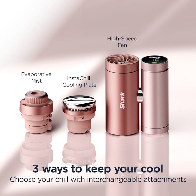 Shark ChillPill 3-in-1 Fan, Mist & InstaChill System – Rose Gold